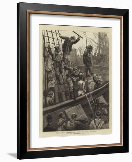 Easter-Tide Ceremonies, Flogging Judas Iscariot-William Bazett Murray-Framed Giclee Print