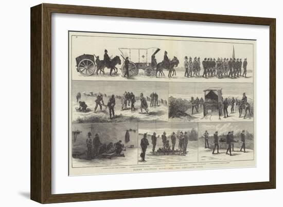 Easter Volunteer Manoeuvres, the Ambulance Corps-null-Framed Giclee Print