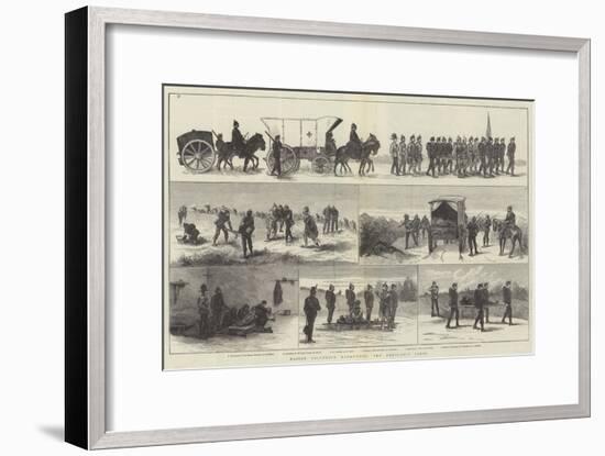 Easter Volunteer Manoeuvres, the Ambulance Corps-null-Framed Giclee Print