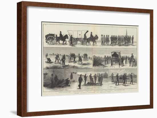 Easter Volunteer Manoeuvres, the Ambulance Corps-null-Framed Giclee Print