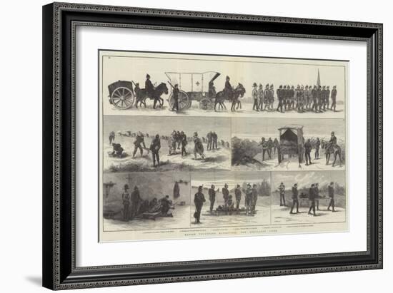 Easter Volunteer Manoeuvres, the Ambulance Corps-null-Framed Giclee Print