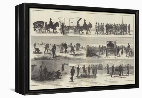 Easter Volunteer Manoeuvres, the Ambulance Corps-null-Framed Premier Image Canvas