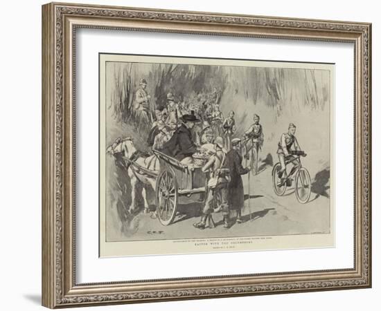 Easter with the Volunteers-Charles Edwin Fripp-Framed Giclee Print