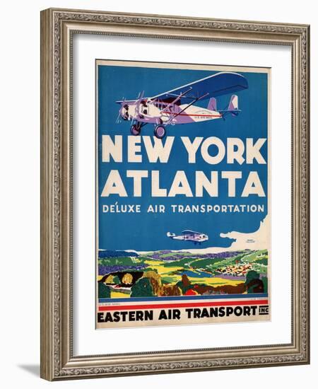 Eastern Air Transport - New York, Atlanta-null-Framed Art Print