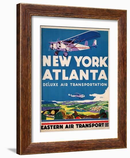 Eastern Air Transport - New York, Atlanta-null-Framed Art Print