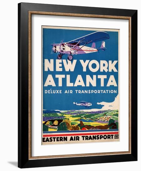 Eastern Air Transport - New York, Atlanta-null-Framed Art Print