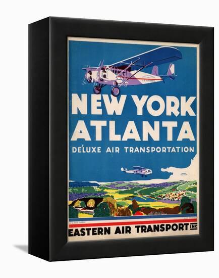 Eastern Air Transport - New York, Atlanta-null-Framed Stretched Canvas