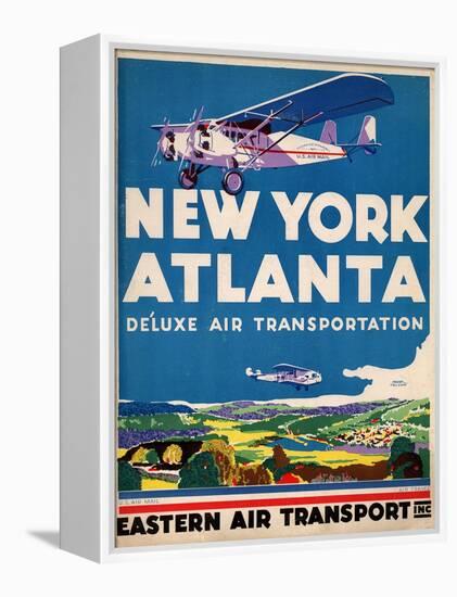 Eastern Air Transport - New York, Atlanta-null-Framed Stretched Canvas