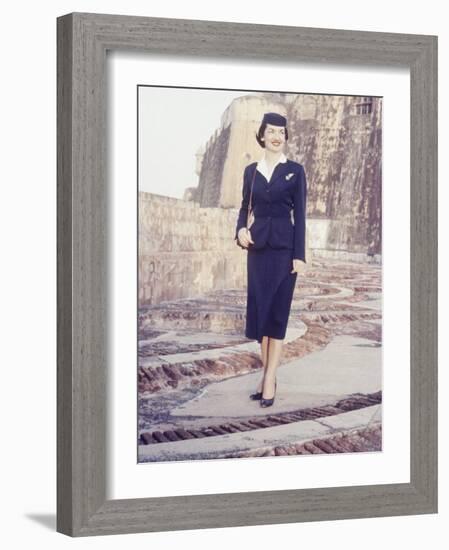 Eastern Airlines Stewardesses in Puerto Rico-Joe Scherschel-Framed Photographic Print