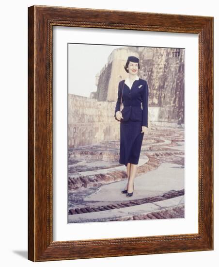 Eastern Airlines Stewardesses in Puerto Rico-Joe Scherschel-Framed Photographic Print