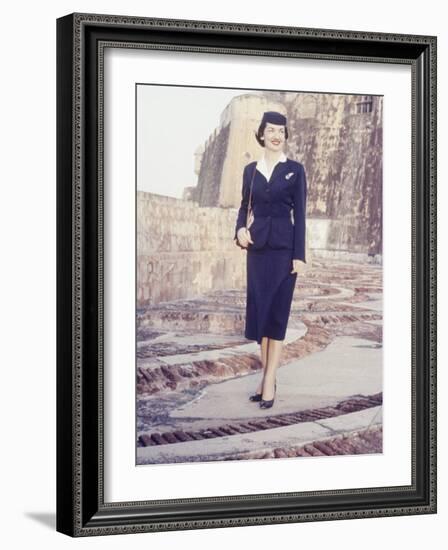 Eastern Airlines Stewardesses in Puerto Rico-Joe Scherschel-Framed Photographic Print