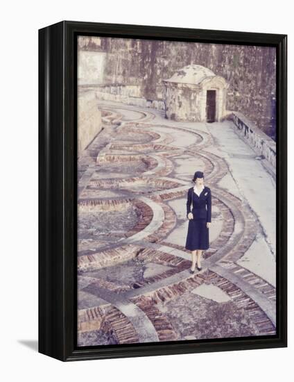 Eastern Airlines Stewardesses in Puerto Rico-Joe Scherschel-Framed Premier Image Canvas