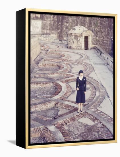 Eastern Airlines Stewardesses in Puerto Rico-Joe Scherschel-Framed Premier Image Canvas