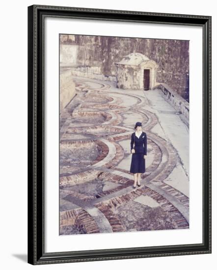 Eastern Airlines Stewardesses in Puerto Rico-Joe Scherschel-Framed Photographic Print