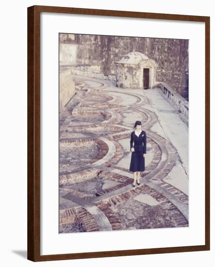 Eastern Airlines Stewardesses in Puerto Rico-Joe Scherschel-Framed Photographic Print