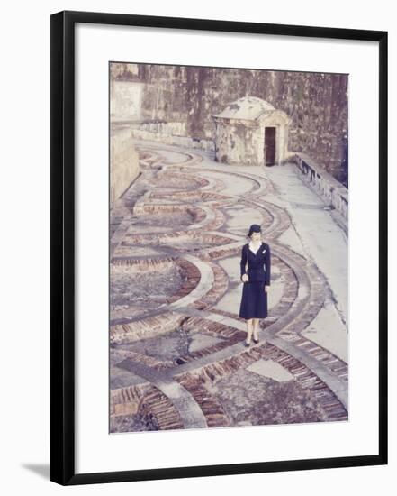 Eastern Airlines Stewardesses in Puerto Rico-Joe Scherschel-Framed Photographic Print