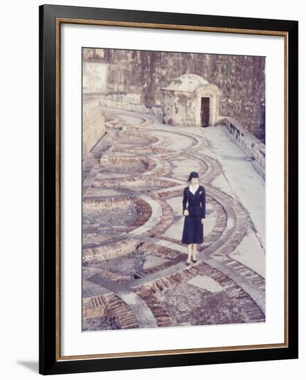 Eastern Airlines Stewardesses in Puerto Rico-Joe Scherschel-Framed Photographic Print