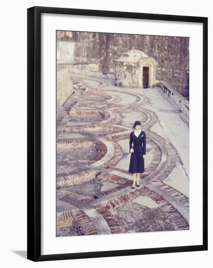 Eastern Airlines Stewardesses in Puerto Rico-Joe Scherschel-Framed Photographic Print