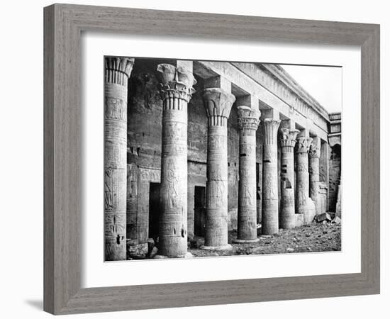 Eastern Columns, Temple of Isis, Philae, Nubia, Egypt, 1887-Henri Bechard-Framed Giclee Print