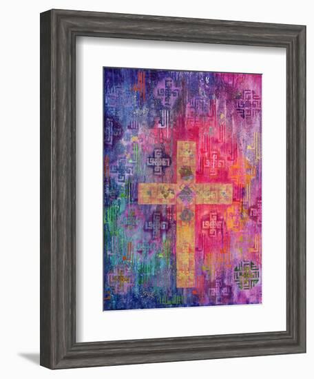 Eastern Cross, 2000-Laila Shawa-Framed Giclee Print