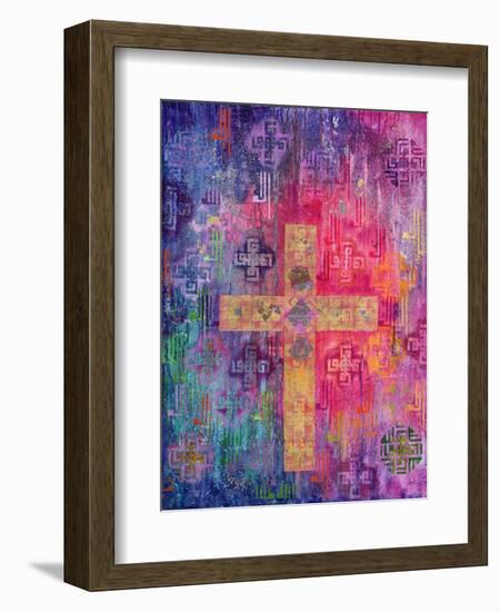 Eastern Cross, 2000-Laila Shawa-Framed Giclee Print