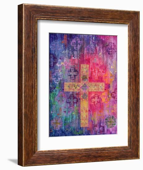 Eastern Cross, 2000-Laila Shawa-Framed Giclee Print