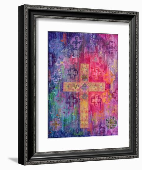 Eastern Cross, 2000-Laila Shawa-Framed Giclee Print