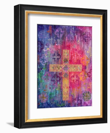 Eastern Cross, 2000-Laila Shawa-Framed Giclee Print