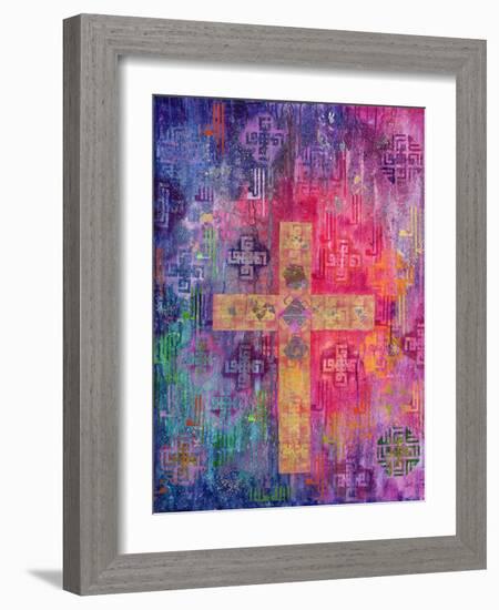 Eastern Cross, 2000-Laila Shawa-Framed Giclee Print