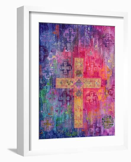 Eastern Cross, 2000-Laila Shawa-Framed Giclee Print