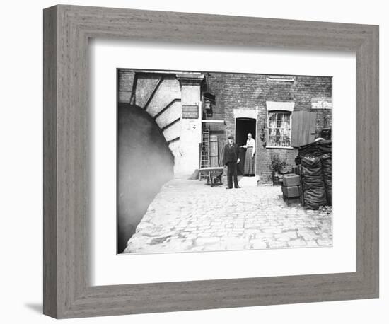 Eastern Entrance to Pentonville Tunnel and Tunnel Keeper's Cottage, Regent's Canal, London, C1905-null-Framed Photographic Print