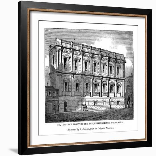 Eastern Front of the Banquetting House, Whitehall, 1843-J Jackson-Framed Giclee Print