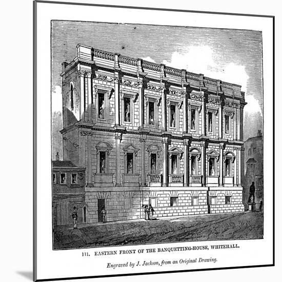 Eastern Front of the Banquetting House, Whitehall, 1843-J Jackson-Mounted Giclee Print