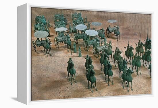 Eastern Han Dynasty Bronze Cavalry and Chariots-null-Framed Premier Image Canvas