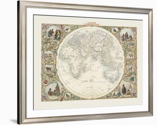 Eastern Hemisphere-John Tallis-Framed Premium Giclee Print
