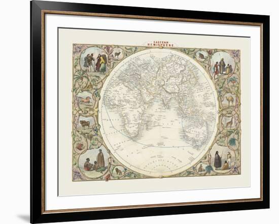 Eastern Hemisphere-John Tallis-Framed Premium Giclee Print