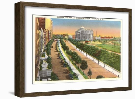 Eastern Parkway and Brooklyn Museum, New York City-null-Framed Art Print