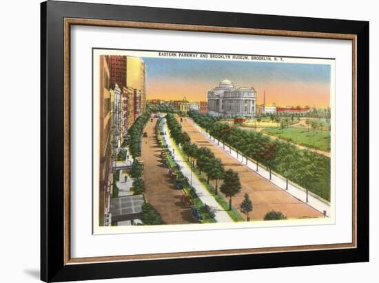 Eastern Parkway and Brooklyn Museum, New York City-null-Framed Art Print