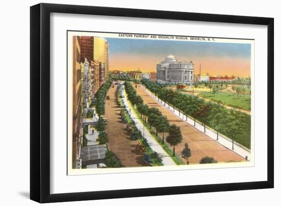 Eastern Parkway and Brooklyn Museum, New York City-null-Framed Art Print