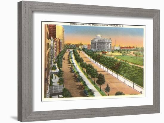 Eastern Parkway and Brooklyn Museum, New York City-null-Framed Art Print