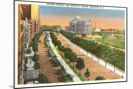 Eastern Parkway and Brooklyn Museum, New York City-null-Mounted Art Print