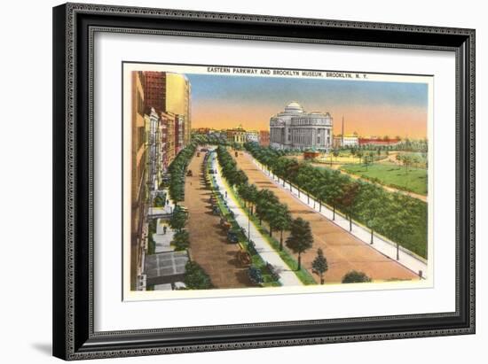 Eastern Parkway and Brooklyn Museum, New York City-null-Framed Art Print