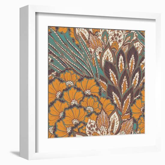 Eastern Pattern.-veraholera-Framed Art Print