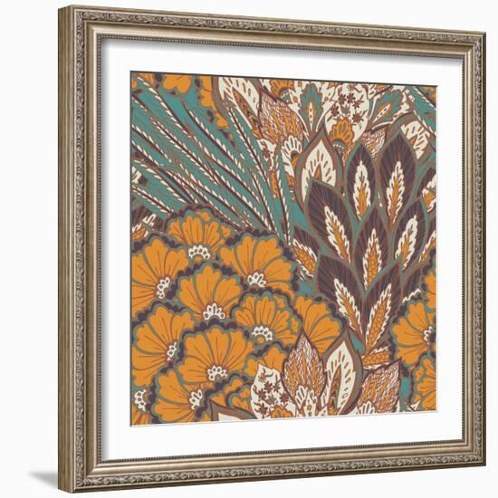 Eastern Pattern.-veraholera-Framed Art Print