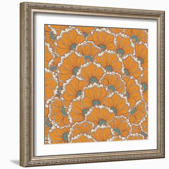 Eastern Pattern.-veraholera-Framed Art Print