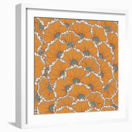 Eastern Pattern.-veraholera-Framed Art Print