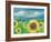 Eastern Plains Sunflower-Jennifer Frances Azadmanesh-Framed Giclee Print