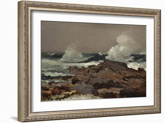 Eastern Point, 1900 (Oil on Canvas)-Winslow Homer-Framed Giclee Print