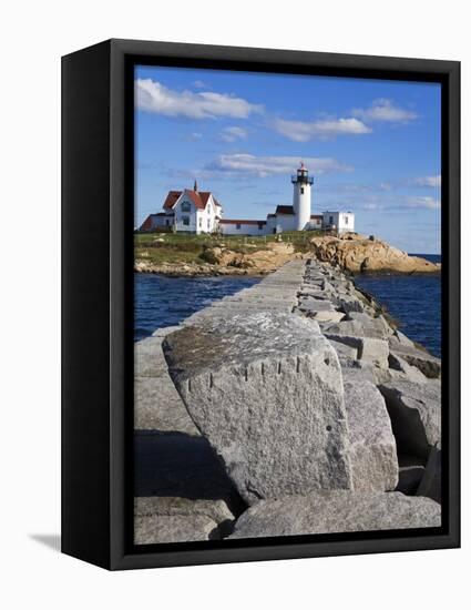 Eastern Point Lighthouse, Gloucester, Cape Ann, Massachusetts, New England, USA-Richard Cummins-Framed Premier Image Canvas