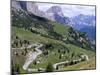 Eastern Road Below Gardena Pass, 2121M, Dolomites, Alto Adige, Italy-Richard Nebesky-Mounted Photographic Print